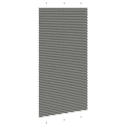 Plissé rolgordijn 105x200 cm stofbreedte 104,4 cm antraciet