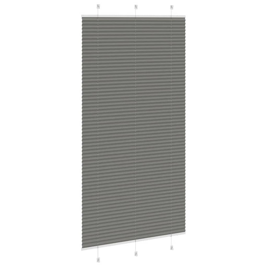 Plissé rolgordijn 105x200 cm stofbreedte 104,4 cm antraciet