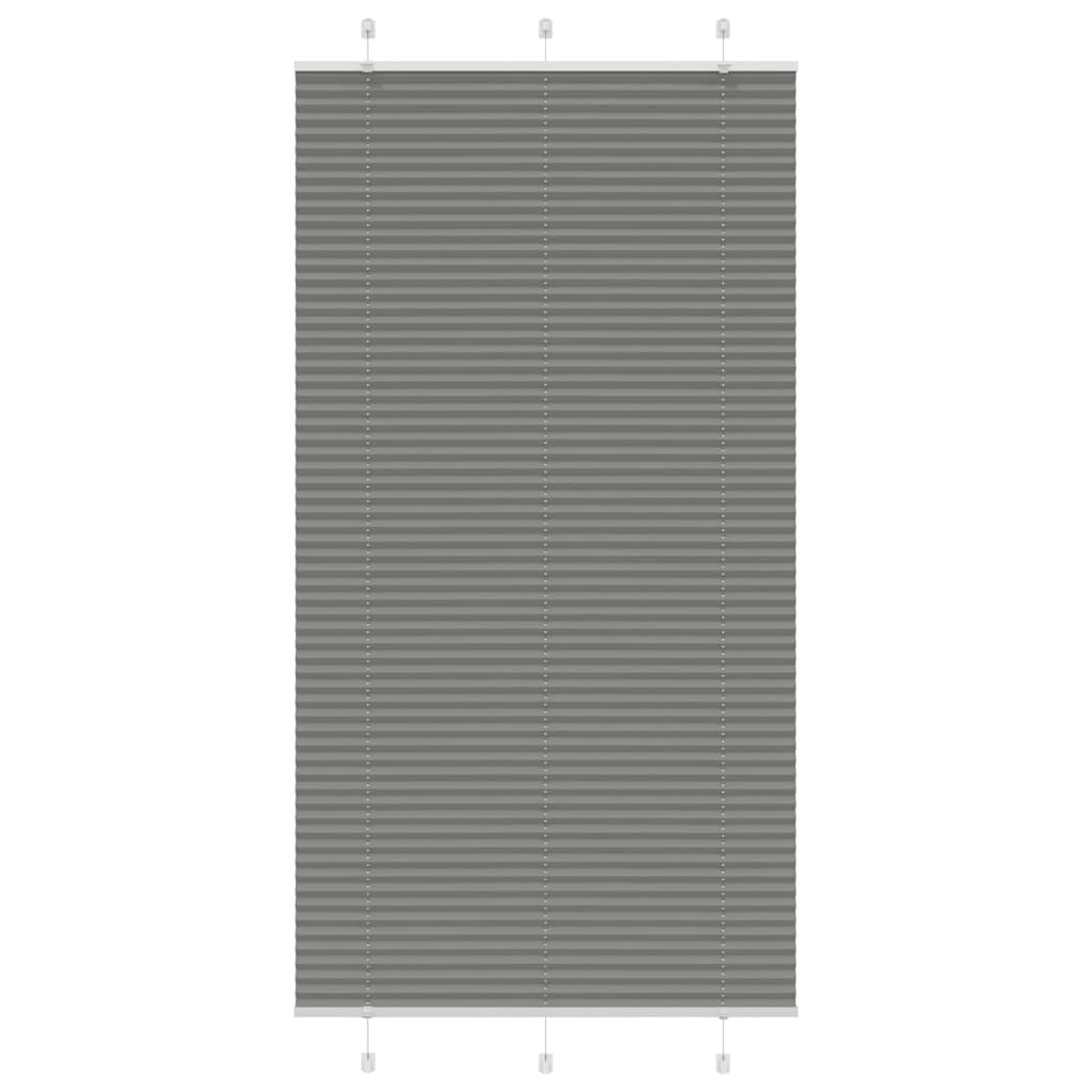 Plissé rolgordijn 110x200 cm stofbreedte 109,4 cm antraciet