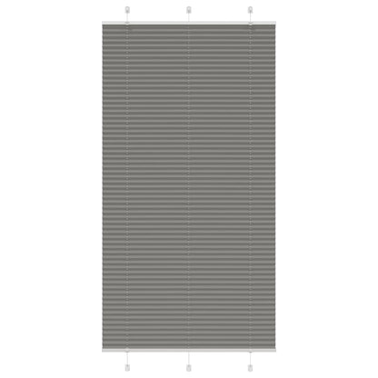 Plissé rolgordijn 110x200 cm stofbreedte 109,4 cm antraciet