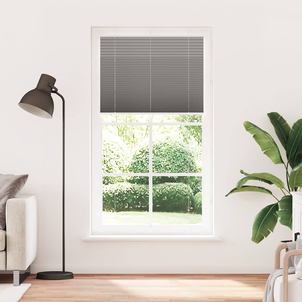 Plissé rolgordijn 110x200 cm stofbreedte 109,4 cm antraciet