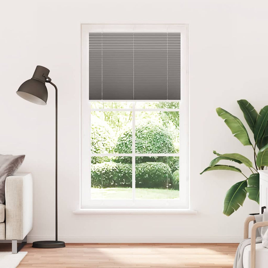Plissé rolgordijn 110x200 cm stofbreedte 109,4 cm antraciet
