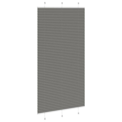Plissé rolgordijn 110x200 cm stofbreedte 109,4 cm antraciet