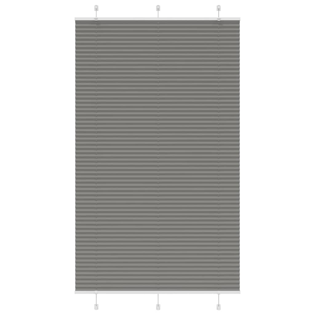 Plissé rolgordijn 115x200 cm stofbreedte 114,4 cm antraciet