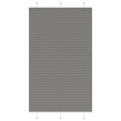 Plissé rolgordijn 115x200 cm stofbreedte 114,4 cm antraciet