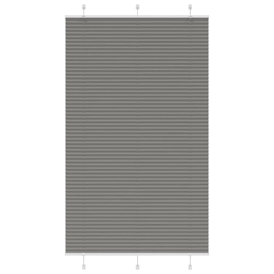 Plissé rolgordijn 115x200 cm stofbreedte 114,4 cm antraciet