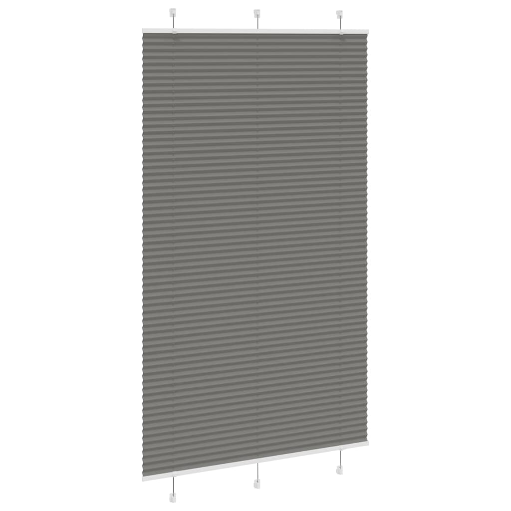 Plissé rolgordijn 115x200 cm stofbreedte 114,4 cm antraciet