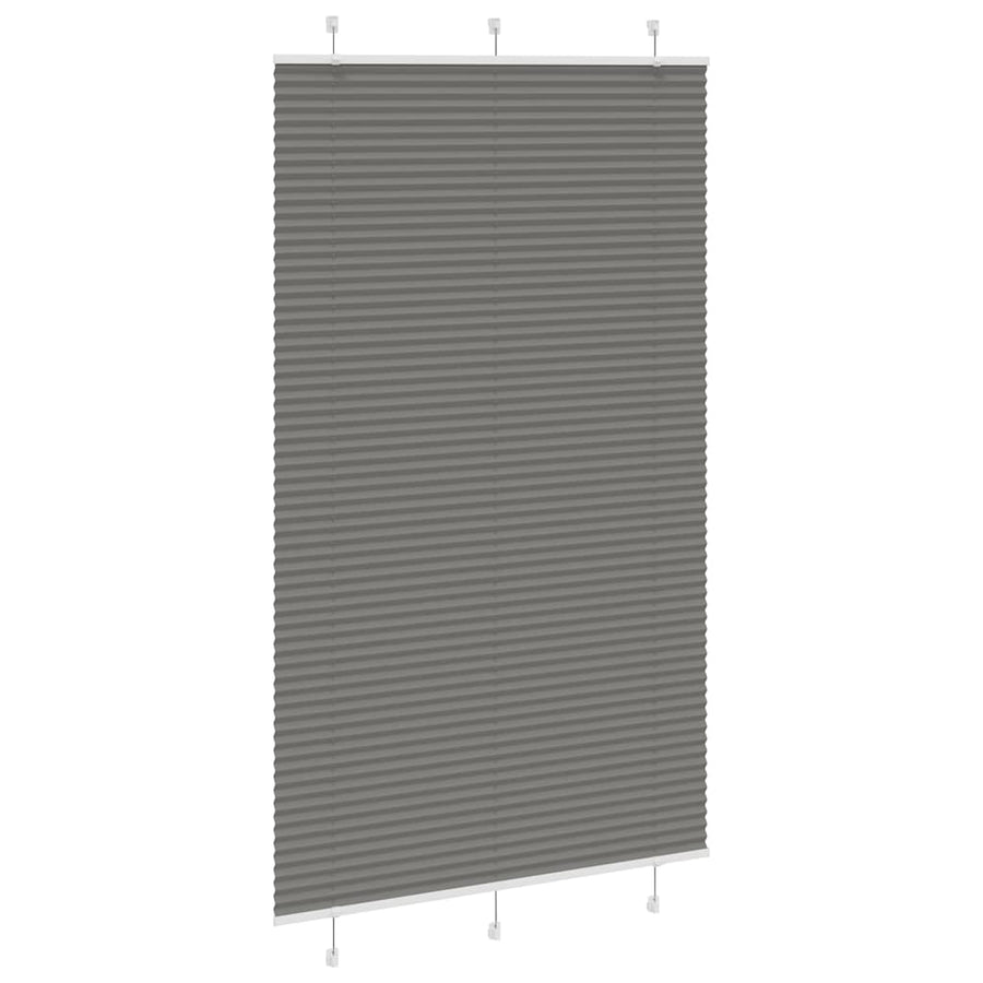 Plissé rolgordijn 115x200 cm stofbreedte 114,4 cm antraciet