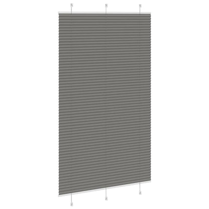 Plissé rolgordijn 115x200 cm stofbreedte 114,4 cm antraciet