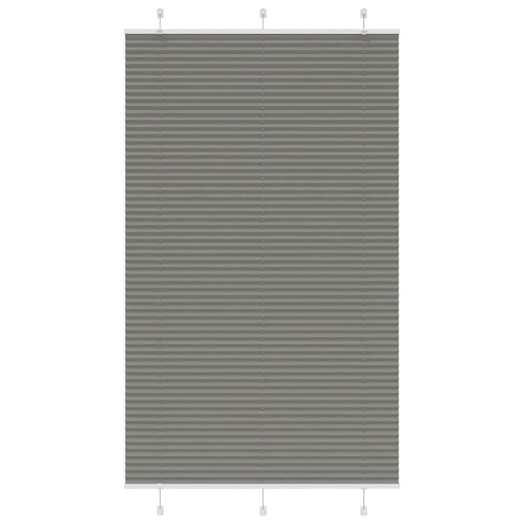 Plissé rolgordijn 120x200 cm stofbreedte 119,4 cm antraciet