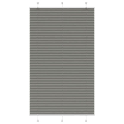 Plissé rolgordijn 120x200 cm stofbreedte 119,4 cm antraciet