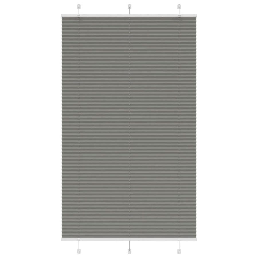 Plissé rolgordijn 120x200 cm stofbreedte 119,4 cm antraciet