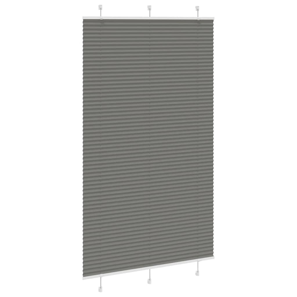 Plissé rolgordijn 120x200 cm stofbreedte 119,4 cm antraciet