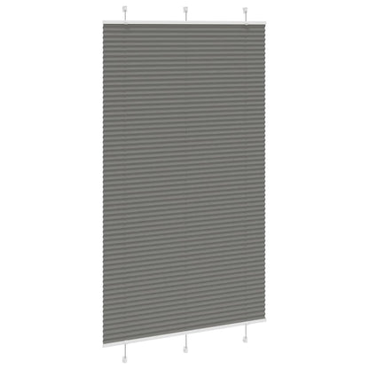 Plissé rolgordijn 120x200 cm stofbreedte 119,4 cm antraciet