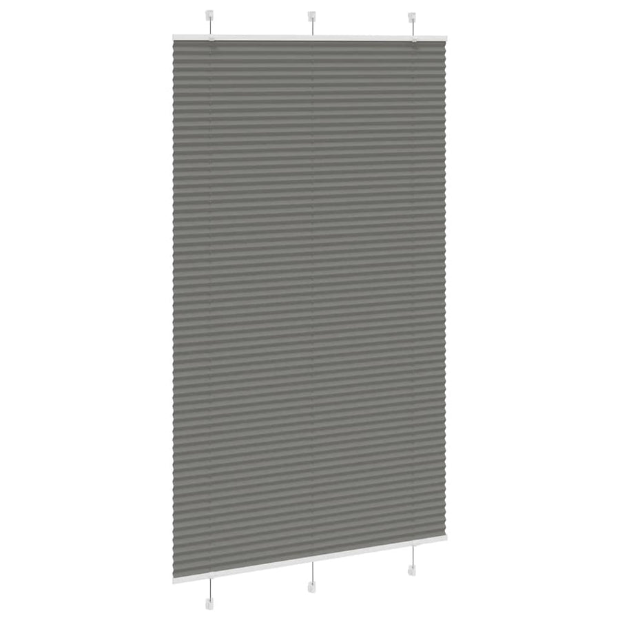 Plissé rolgordijn 120x200 cm stofbreedte 119,4 cm antraciet