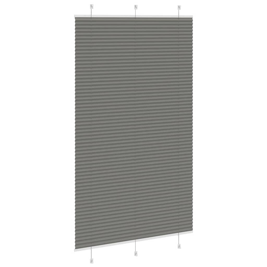 Plissé rolgordijn 120x200 cm stofbreedte 119,4 cm antraciet