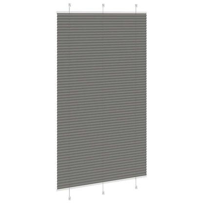 Plissé rolgordijn 120x200 cm stofbreedte 119,4 cm antraciet