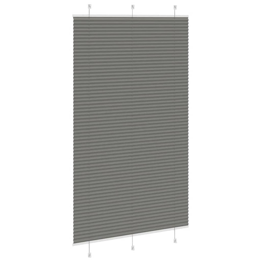 Plissé rolgordijn 120x200 cm stofbreedte 119,4 cm antraciet