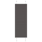 Plissé rolgordijn 40x100 cm zwart polyester