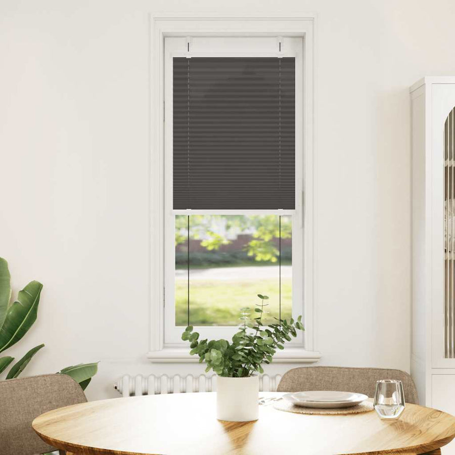 Plissé rolgordijn 40x100 cm stofbreedte 39,4 cm polyester zwart