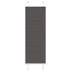 Plissé rolgordijn 45x100 cm zwart polyester