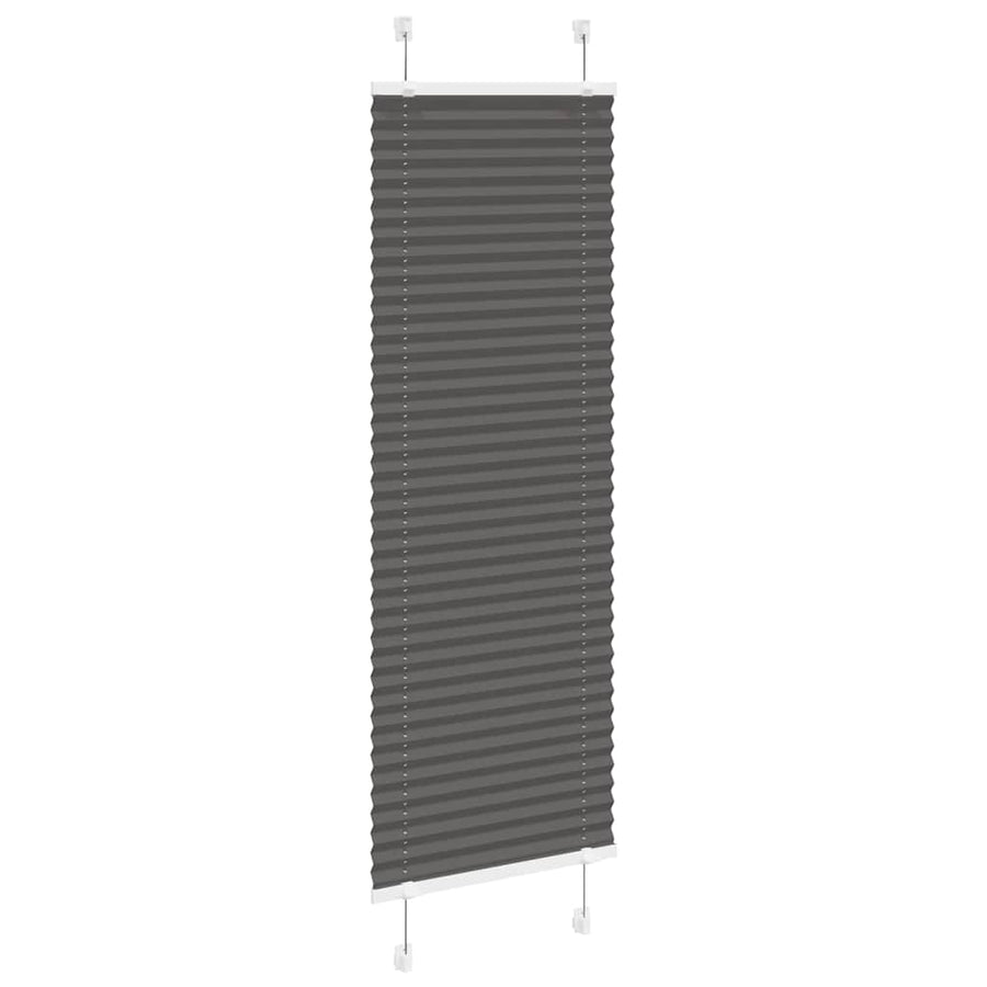 Plissé rolgordijn 45x100 cm stofbreedte 44,4 cm polyester zwart