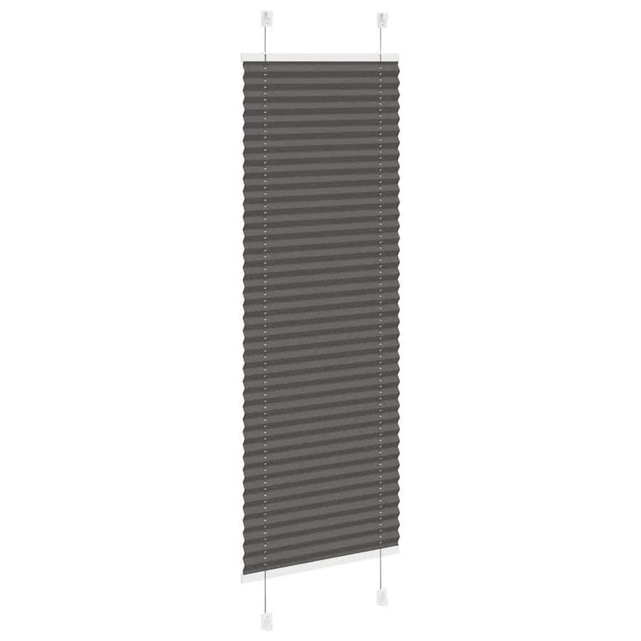 Plissé rolgordijn 45x100 cm stofbreedte 44,4 cm polyester zwart