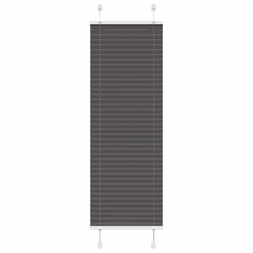 Plissé rolgordijn 50x100 cm stofbreedte 49,4 cm polyester zwart