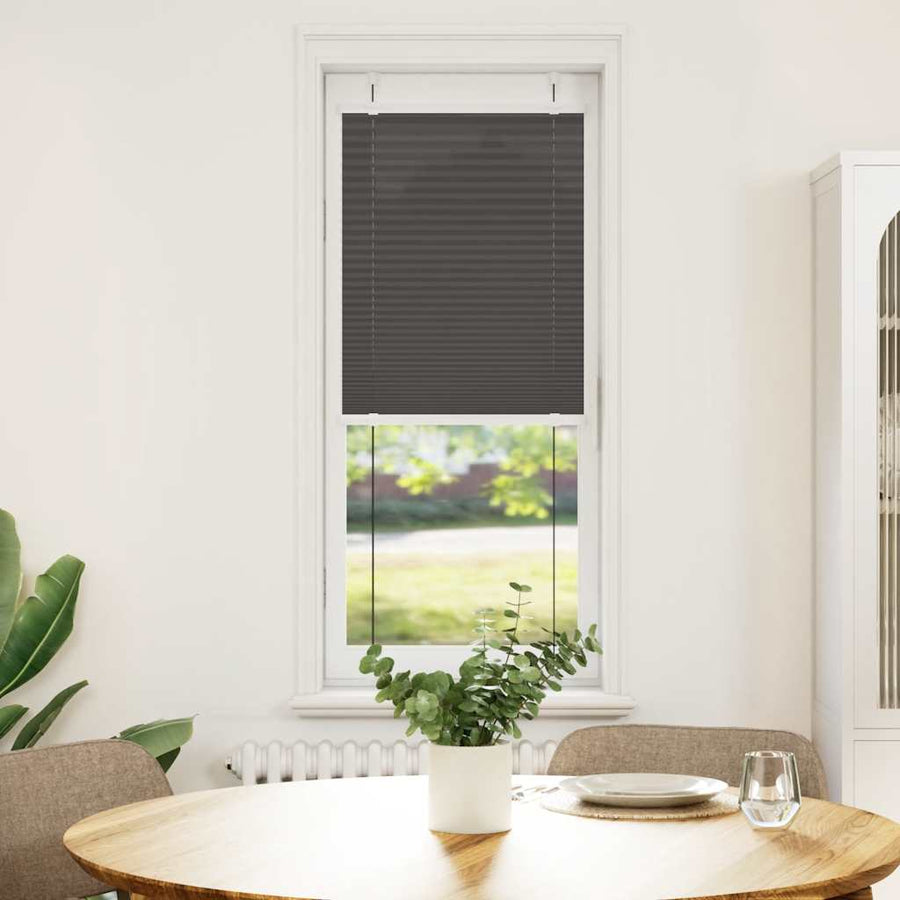 Plissé rolgordijn 50x100 cm stofbreedte 49,4 cm polyester zwart