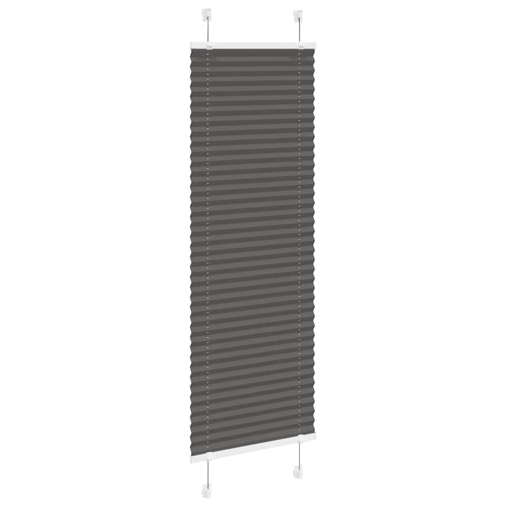 Plissé rolgordijn 50x100 cm stofbreedte 49,4 cm polyester zwart