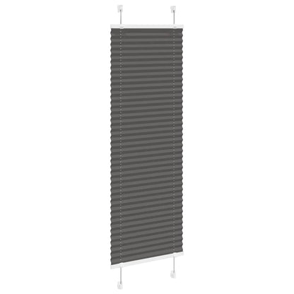 Plissé rolgordijn 50x100 cm stofbreedte 49,4 cm polyester zwart