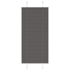 Plissé rolgordijn 55x100 cm polyester zwart