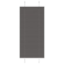 Plissé rolgordijn 55x100 cm stofbreedte 54,4 cm polyester zwart