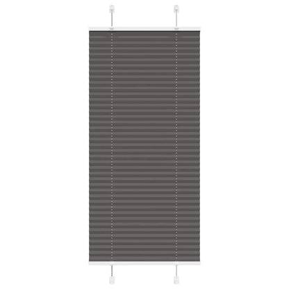 Plissé rolgordijn 55x100 cm stofbreedte 54,4 cm polyester zwart