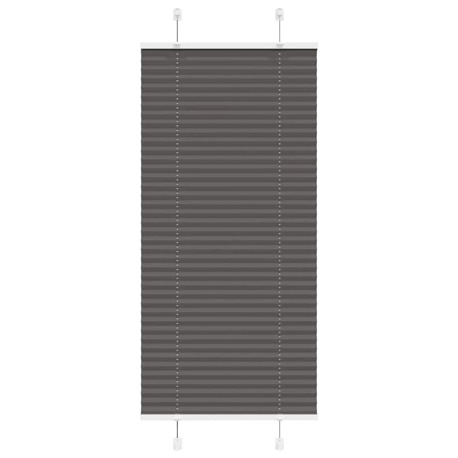 Plissé rolgordijn 55x100 cm stofbreedte 54,4 cm polyester zwart