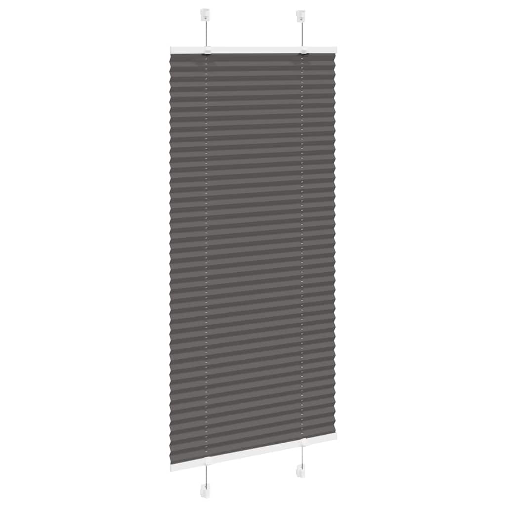 Plissé rolgordijn 55x100 cm stofbreedte 54,4 cm polyester zwart