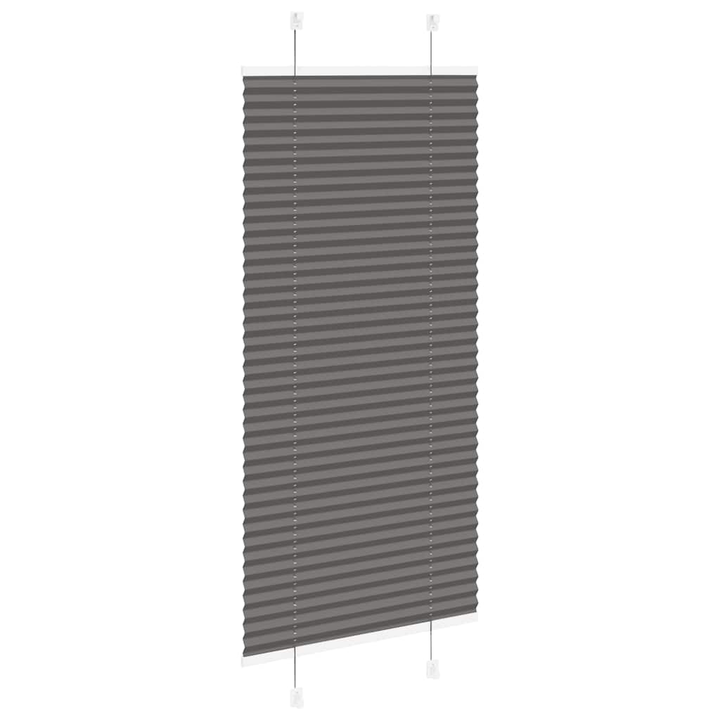Plissé rolgordijn 55x100 cm stofbreedte 54,4 cm polyester zwart