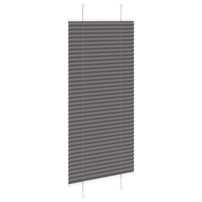 Plissé rolgordijn 55x100 cm stofbreedte 54,4 cm polyester zwart