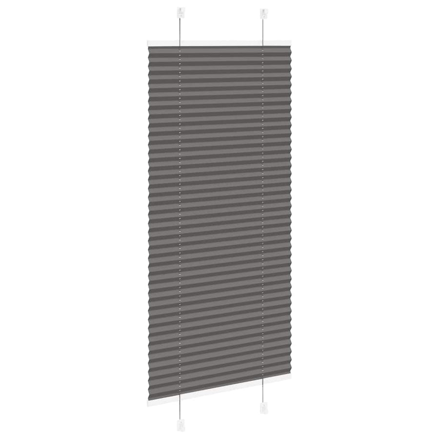 Plissé rolgordijn 55x100 cm stofbreedte 54,4 cm polyester zwart