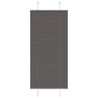 Plissé rolgordijn 60x100 cm polyester zwart