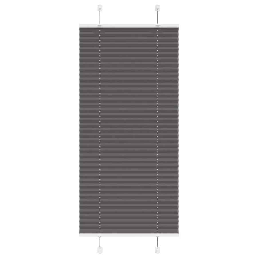 Plissé rolgordijn 65x100 cm stofbreedte 64,4 cm polyester zwart