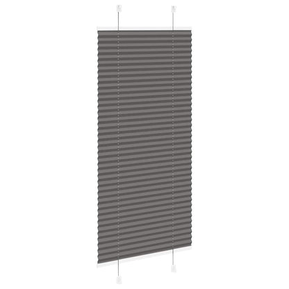 Plissé rolgordijn 65x100 cm stofbreedte 64,4 cm polyester zwart