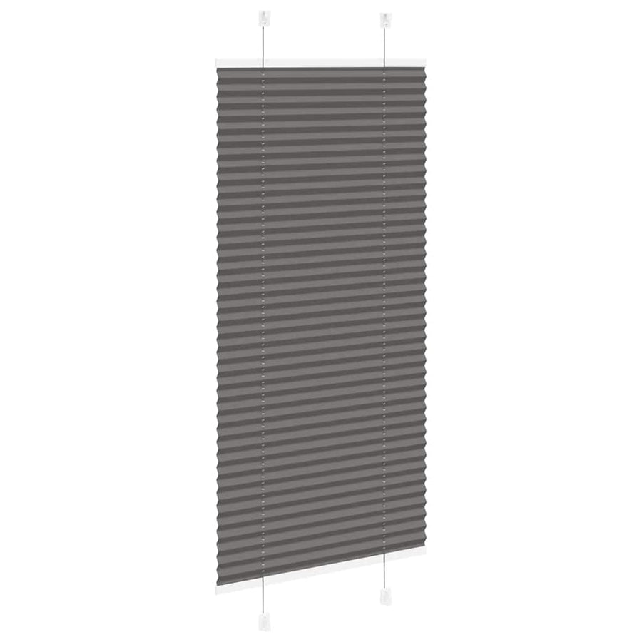 Plissé rolgordijn 65x100 cm stofbreedte 64,4 cm polyester zwart