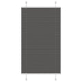 Plissé rolgordijn 70x100 cm stofbreedte 69,4 cm polyester zwart