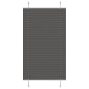 Plissé rolgordijn 70x100 cm polyester zwart