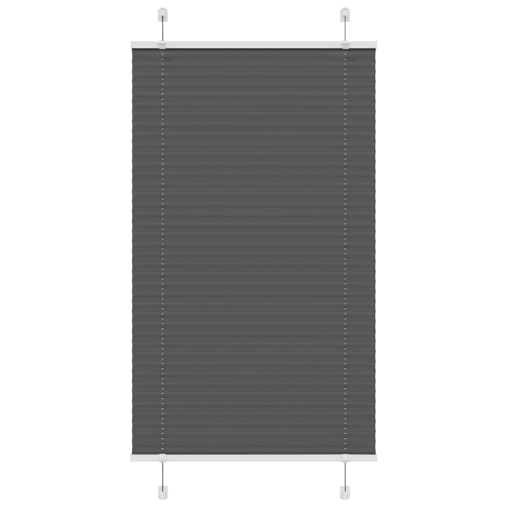 Plissé rolgordijn 70x100 cm stofbreedte 69,4 cm polyester zwart