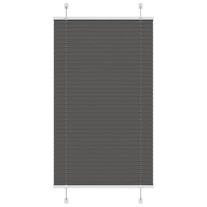 Plissé rolgordijn 70x100 cm stofbreedte 69,4 cm polyester zwart