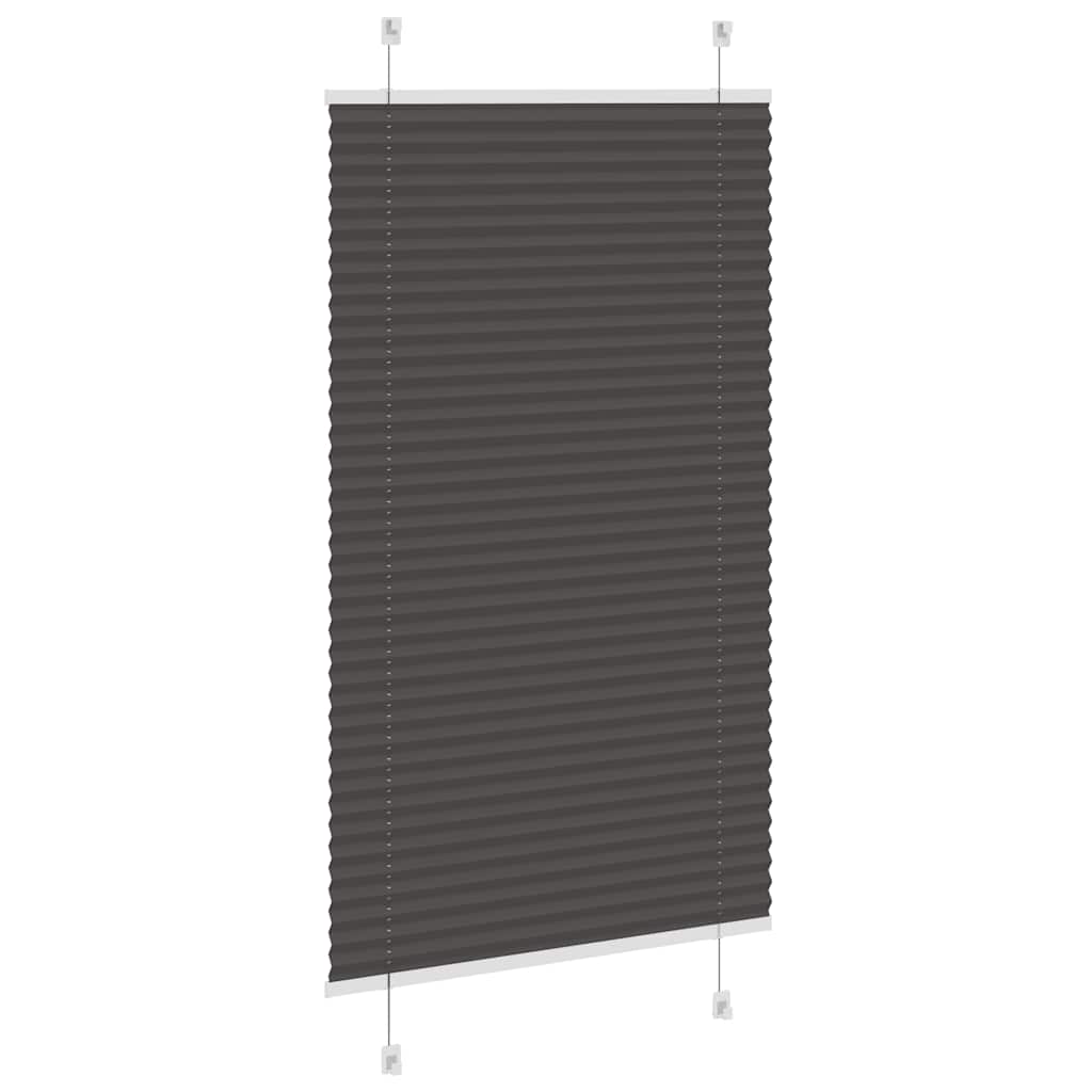 Plissé rolgordijn 70x100 cm stofbreedte 69,4 cm polyester zwart