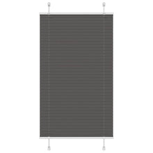 Plissé rolgordijn 75x100 cm stofbreedte 74,4 cm polyester zwart