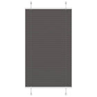 Plissé rolgordijn 80x100 cm zwart polyester